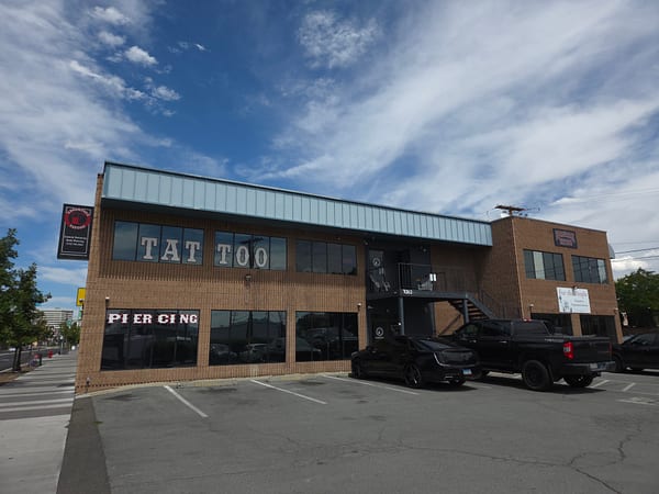 Exterior of Evolution Tattoo on South Virginia Street in Reno, Nevada